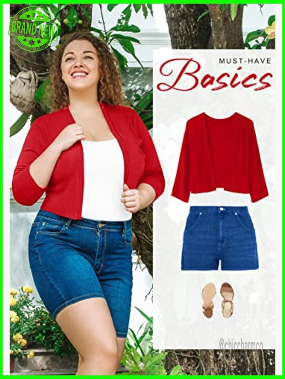 Plus Size Open Front Bolero Cardigan 3/4 Sleeve Lightweight Knit Shrug 1X-5X - Picture 4 of 7